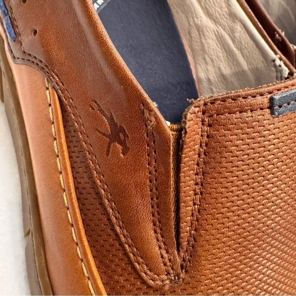 NEW! Fluchos Barry Men’s Brown Leather Loafers W/ Dynergy Max Tech. US 10 EU 44